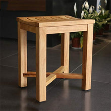 Accessori da bagno - Legno massello impermeabile antiscivolo Stabile Sicurezza Comfort Bath Chair cambiare le scarpe Sgabello anziani / disabili / incinta superficie curva presidente Max.250kg (34 * 4