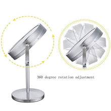 AJH Specchi da Viaggio Donna Specchio per Trucco Illuminato a LED, Specchio ingranditore 10X con Luce, Specchio cosmetico da appoggio, bifacciale, Corpo in Metallo CR