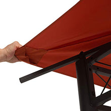 Outsunny Tetto di Ricambio 3x3m Telo Sostitutivo per Gazebo da Giardino in Poliestere con Foro di Ventilazione Arancione