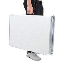 DAUERHAFT Forniture di mobili Antiscivolo Comodo Tavolo Pieghevole per Esterni, per Barbecue, Adatto per Esterni