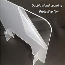 Schermo da Scrivania Con Protezione da Starnuto, Schermo di Protezione in Acrilico Trasparente per Contatori, Barriera per Divisori in Plexiglass, Miglior Protezione per Partizioni DPI per Aule o Uf