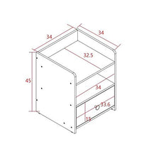 Comodino in Legno Letto Semplice Camera da Letto Moderna Legno con cassetto Camera da Letto Piccolo Appartamento Mini Armadietto Laterale Cassetto Armadietto FANJIANI