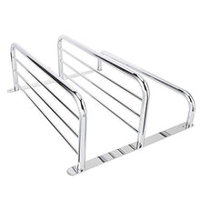 Ausla - Portasciugamani da bagno in acciaio inox, a 3 livelli, con porta asciugamani, porta asciugamani e aste da bagno, 55 x 45 x 21 cm
