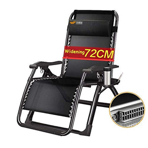 Sywlwxkq Lettini Prendisole Reclinabili Oversize Zero Gravity Patio Sedia a Sdraio Sedia da Giardino reclinabile Pieghevole da Esterno Supporti Portatili 200 kg