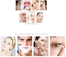 Specchio da trucco illuminato a LED, specchio cosmetico a due lati, specchio da parete con ingrandimento 3x, girevole a 360°, connessione cablata (colore: argento)