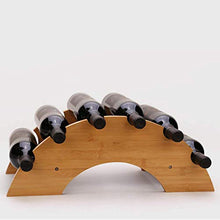 ZGQA-GQA Un Ponte di Legno di bambù di Stile DIY Wine Rack personalità Display Vino Rosso Vino Shelf Holder Ornament