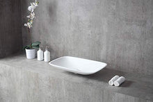 Lavabo da appoggio TWA06 di colata minerale (Pure Acrylic) - Lucido - 60,5 x 38,5 x 10,5 cm, Piletta Pop-up:Senza piletta Pop-up, Coperchio piletta supplementare:senza coperchio supplementare