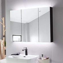NINAINAI Mirror Cabinet Armadietto Triplo della Porta del Cabinet della Medicina di Alluminio di Alta qualità del Cabinet del Cabinet del Cabinet del gabinetto per Il Bagno Bathroom Furniture