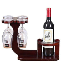 LDM Portabottiglie Vino, portabottiglie in Mogano Portabicchieri in Legno Espositore da Bar Home Bar Cantina KTV Decorazioni per Ristorante Bar Party