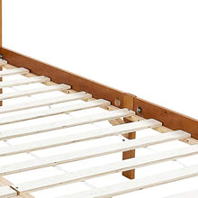 SKM Giroletto con Baldacchino 2 Cassetti in Legno di Pino 90x200 cm (31.4kg) Marrone-0537