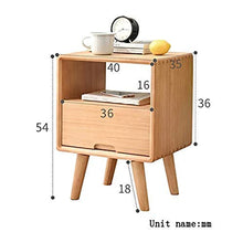 GCX Ferma Comodini Moderna Legno Solido Comodino Fianco con Forte Portata for Camera da Letto, Studio, ECC Moda (Color : A)