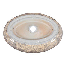 NgMik Risciacquare Il Piano di Lavoro Resistente E Facile da Pulire Rustic Ovale del Vaso in Ceramica Sink Colori sopra Il Contro Art Bacino for L'armadietto del Lavabo Vanity Lavello
