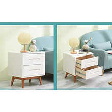Comodino Tavolino Comodino con Cassetto di Stoccaggio Cassetto Adatto a Soggiorno e Camera da Letto (Color : White, Size : One Size)