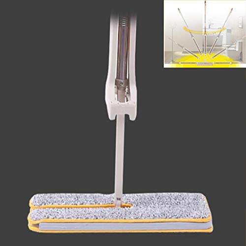 WAMSY Mop Mop in Microfibra Antipolvere 360 Mop Rotante Pavimento Telescopico Strumenti per La Pulizia del Pavimento Domestico Assorbimento dell'Acqua Mop Lavapavimenti