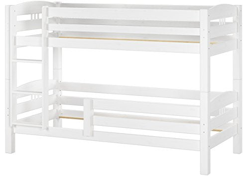 Erst-Holz Letto Castello 90x200 per Bambini in Pino massello Bianco divisibile 60.10-09 WoRF