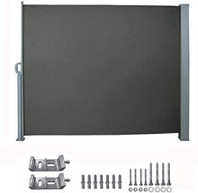 ybaymy Tenda da sole laterale, tenda da sole, tenda da sole laterale, estensibile, protezione dal vento, resistente ai raggi UV, per terrazze, balconi, giardini e parchi da gioco, 160 x 300 cm