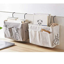 Honyan, organizer da comodino da appendere al comodino, multifunzione, da appendere, grande capacità, colore: grigio