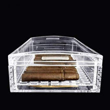 CLJ-LJ Portasigarette, Portatile Viaggi Legno di Cedro Cigar Box umidificatore in massello Professionale Cigar Box 3 Sticks 4 bastoni, Regalo, Nero (invio Cigar Cutter), Durevole
