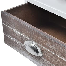 vidaXL 2x Comodini Chic Eleganti con Cassetti Marroni Mobiletti Camera Letto