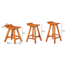 Sgabelli da bar, seggioloni per bar, ristoranti, caffè, sedie da bar per cucina domestica e soggiorno, aspetto legno massello, comfort sedentario/B / 75 centimetri