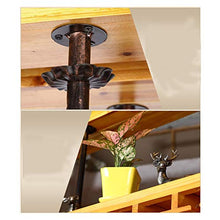 CCFENG Porta Bicchiere di Vino in Legno massello Domestica, Semplice a Testa in Giù Vivente Porta Bicchiere da Pranzo, Bar Vino Rack Decorazione, Appeso Titolare in Legno Massiccio Calice