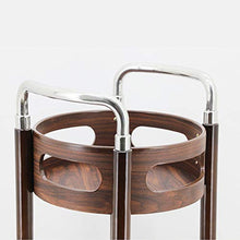 YIN YIN Carrello per Ripiani Scaffale in Ferro battuto Mobile in Legno conveniente Solido Stabile Cucina Ristorante Vino Carrello cremagliera Rosso Noce Colore 40X40X77cm Carrello a rulli