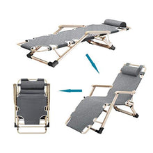 AI LI WEI SHUAIIJUAN Sedia per Il Tempo Libero Domestico Folding gravità Zero Beach Sedie Sdraio reclinabili for Outdoor Patio Giardino Campeggio 200KG capacità - Grey