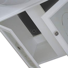 Shop Chic Arredo bagno bianco stile contemporaneo con lavabo 65 cm e specchio liberty