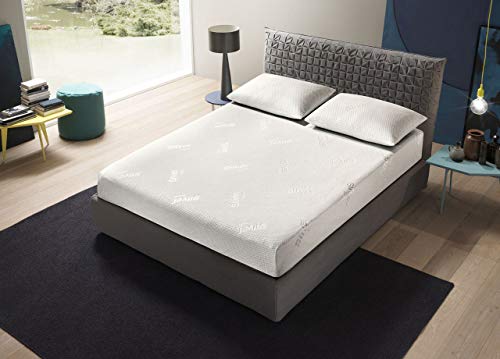 Copri Materasso Elasticizzato Anallergico Set 2 Federe Cuscino Letto Made Italy Matrimoniale Silver