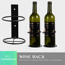 Cabilock 6Pcs Portabottiglie Portabottiglie da Parete in Metallo Espositore per Vino Rosso Portabottiglie Singolo per Bar di Casa Cantina Cantina Seminterrato Armadio Dispensa