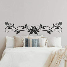 T-MK433 - Adesivi per testiera del letto, 32 x 140 cm, colore: Nero