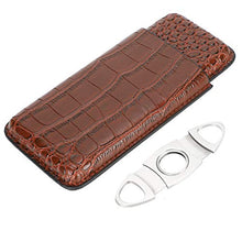 Qqmora Custodia per sigari in Pelle Humidor PU Custodia per sigari Regalo da Uomo Accessorio per sigari Custodia per sigari per Proteggi sigari