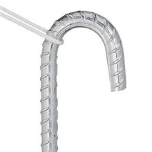Relaxdays Picchetto di Ancoraggio, Set da 10, Puntali XL, Padiglioni & Trampolini, Acciaio Zincato, L: 45 cm, Argento