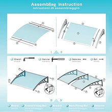 WXQ Tenda da Veranda Pensilina Alveolare Porta baldacchino, Tenda Tenda Finestra parapioggia Shelter Tetto Parasole Porte Mobili Top Cover Patio qualità Celldeal Ombra Copertina