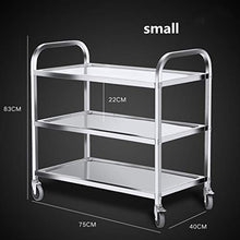 Carrello Da Laboratorio,Carrello Cucina, Carrelli Portata,Carrello Portavivande,Carrello Servizio Rimovibile,Materiale In Acciaio Inossidabile,Con Ruota Universale A 360 °,Resistenza Alla Corrosione