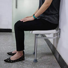 Sgabello per Bagno Anziana Donna Incinta Antiscivolo Vasca da Bagno Sedia da Parete Pieghevole Sgabello per Doccia Sgabello in Bianco Peso capacità 180 kg