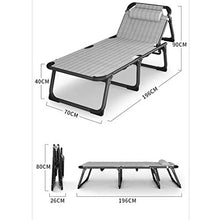 XJAXY Letti aggiuntivi per Adulti, Telaio da Letto Pieghevole Portatile con Cuscino, Letto per Gli Ospiti per Camera da Letto e Ufficio, Robusto Telaio in Metallo Facile, Letto Portatile