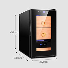 Acciaio Inossidabile Cigar Cabinet Idratante Governo Cedro Spagnolo Di Legno Della Struttura 100 Cigar Cabinet Cigar Humidor Può Visualizzare Umidità Regalo ( Color : Black , Size : 25*50*45cm )