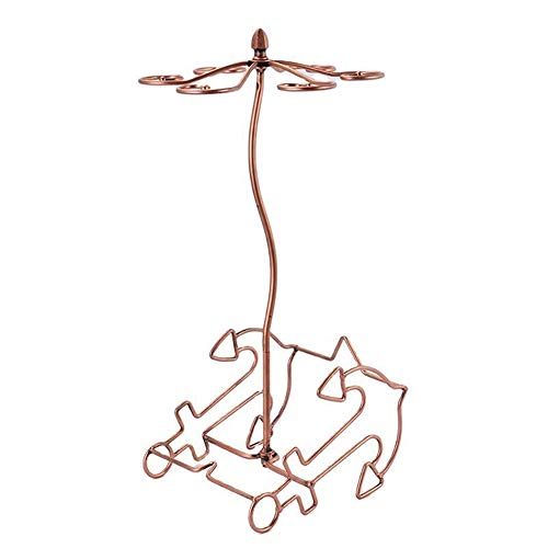 HCYSNG Portacaniscelleria del Cime del Vetro del Vetro del campagno del campagno del campagno del campagno del Supporto del Vino (Color : Bronze)