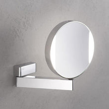 Emco 109506017 - Specchio cosmetico rotondo con illuminazione, con braccio articolato, ingrandimento 3x e 7x, specchio su entrambi i lati
