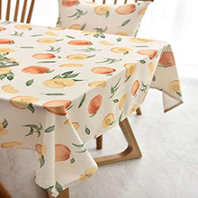 LSSM Tovaglia Semplice E Moderna in Tessuto Poliestere Cotone Frutta Fresca Tovaglia da tè Impermeabile Bambini Tovaglia Fantasia Rotolo Tovaglia Carta Rosa Rotolo Tovaglia Giallo 130 * 130Cm