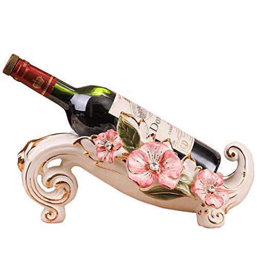 Wine Rack H-Porta Bottiglie da Vino Ceramica Wine Bottle Holder Free Standing Cabinet Controsoffitto Tavolo for Il Vino di Stoccaggio E di Visualizzazione (Size : 31x15x11cm)
