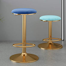 FACC Sgabelli da Bar Regolabili, Sgabello da Bar Girevole, Sgabelli Bar Metallo, Gambe in Metallo Dorato, Altezza Regolabile da 65 A 80 Cm, Perfetto per Sala da Pranzo E Soggiorno