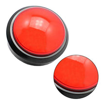 TOYANDONA Gioco Risposta Cicalino Risponditore Elettronico Giocattolo Risponditore Digitale Grandi Pulsanti con Lampada Senza Batteria (Rosso)