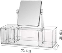 YYF - Specchio portatile per trucco, in acrilico, da scrivania, con specchio integrato, per la cura della pelle, semplice