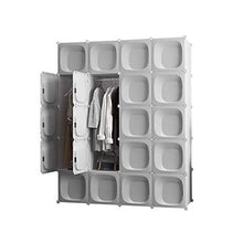 Armadio Plastica immagazzinaggio Pieghevole Guardaroba Semplice Assemblato Composizione (2 Stili) HAODAMAI (Size : 147x47x183cm(A))