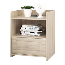 Comodino Ripiano Multiuso End Side Table Prodotti Casa Bianca Comodino Governo con cassetto e Arredamento Moderno (Colore : Beige, Dimensione : 32 * 37 * 45cm)