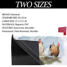 Pollo e Galli Acquerello Fattoria Animale Casella Postale Coperture Magnetiche Giardino Cantiere Decorazione Casa Dimensioni Standard 53,3 cm x 45,7 cm