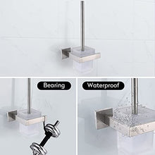 Weare Home, argento 304, in acciaio inox spazzolato, portasciugamani da parete semplice elegante moderno, accessori bagno, pensile per telo bagno Toielttenbürstenhalter mit Becher