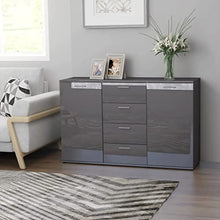 vidaXL Credenza Grigio Cemento 120x35,5x75 cm in Truciolato